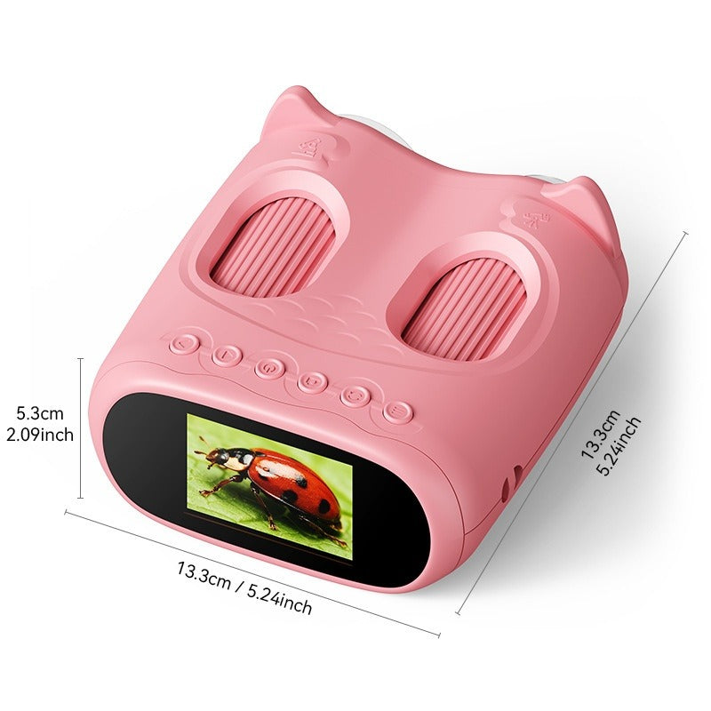 Binocular 2 en 1 (Telescopio & Microscopio) portátil para niños