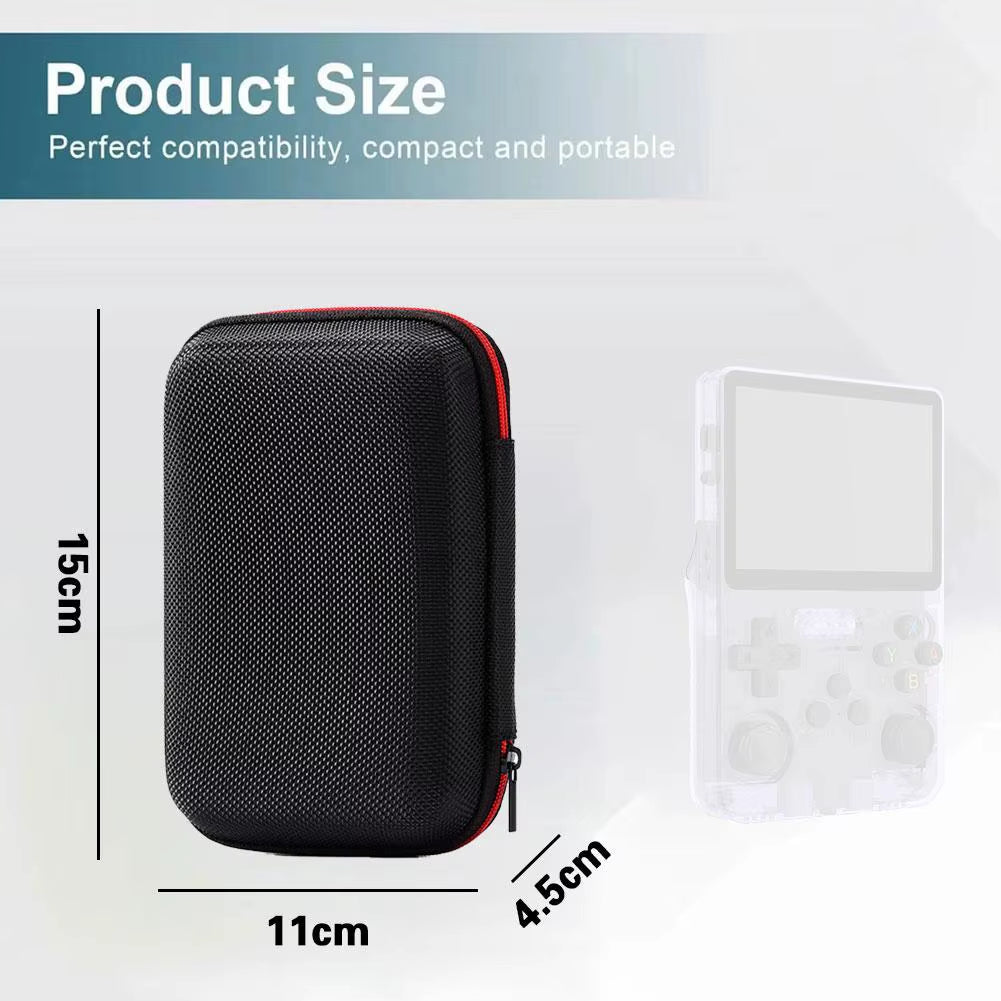 For R36S/R35S Game Case Storage Bag EVA Hard Travel Bag Dust and Scratch Prevention Game Console Protective Zipper Carry Bag