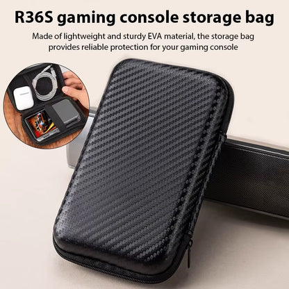 For R36S / R35S Game Console Storage Bag EVA Hard Shockproof Protective Case Carrying Bag Mini Pouch for R36S Organizer