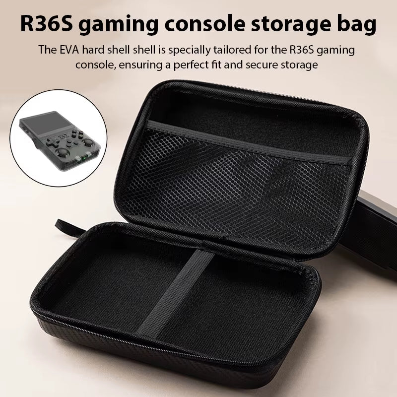 For R36S / R35S Game Console Storage Bag EVA Hard Shockproof Protective Case Carrying Bag Mini Pouch for R36S Organizer