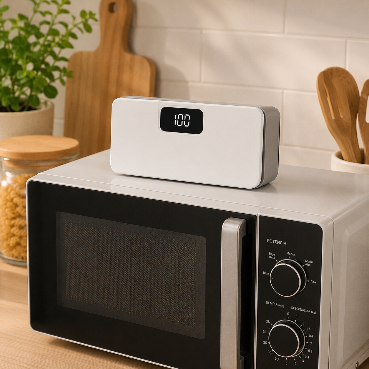 Sellador de bolsas FreshSnap con imán para pegar en refrigerador, diseño compacto