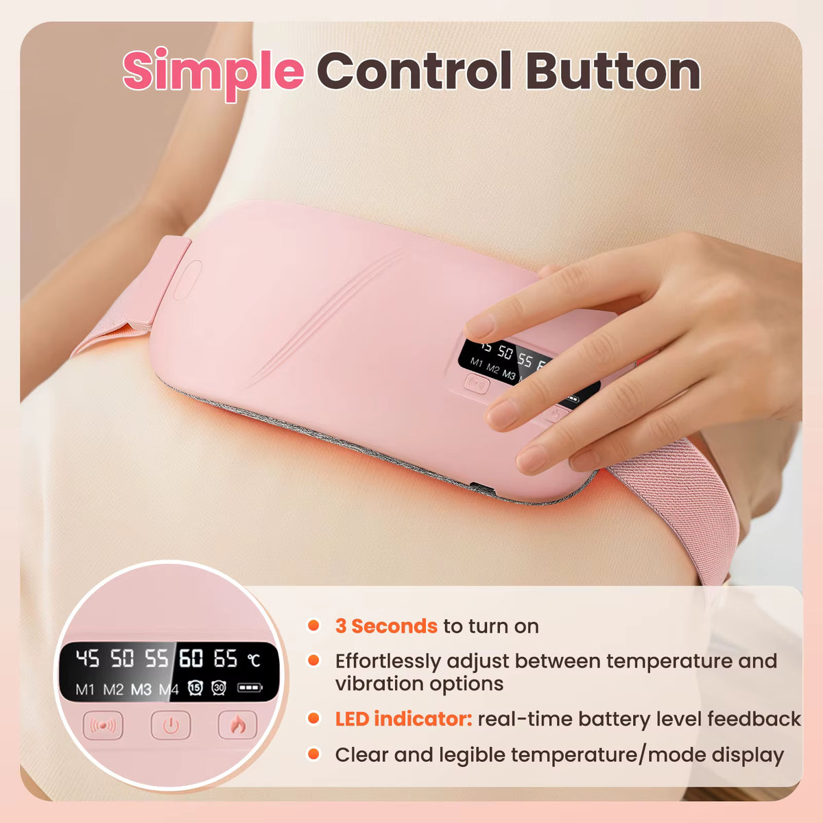 Cinturón Térmico Menstrual 2 en 1