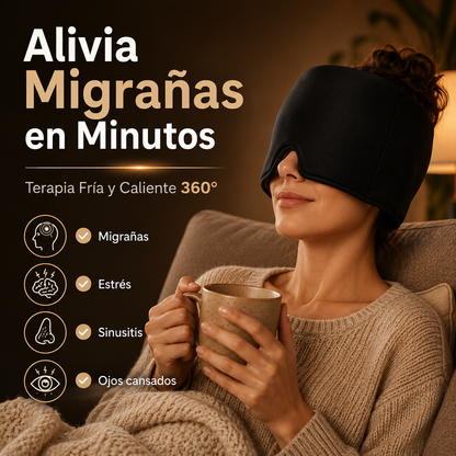 Gorro de Gel Frío y Calor para Migrañas y Dolor de Cabeza
